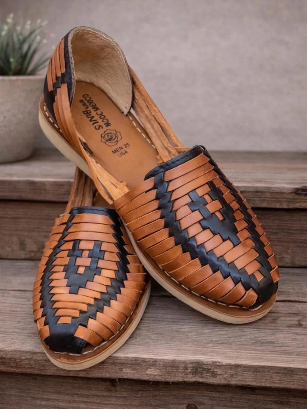 Handmade Leather Huaraches Made in Mexico